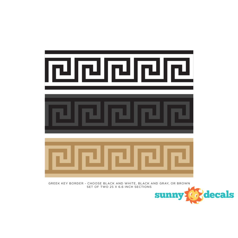 Sunny Decals Greek Key Border Wall Decal Wayfair